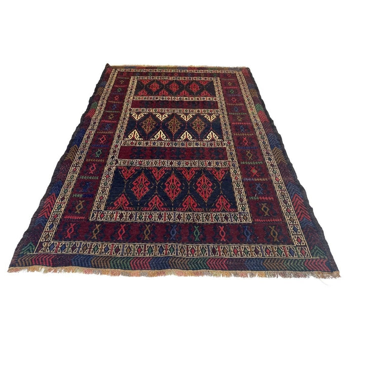 Adraskan Sumak Kilim - Size: 5.11 x 3.11 - Imam Carpets - Online Shop