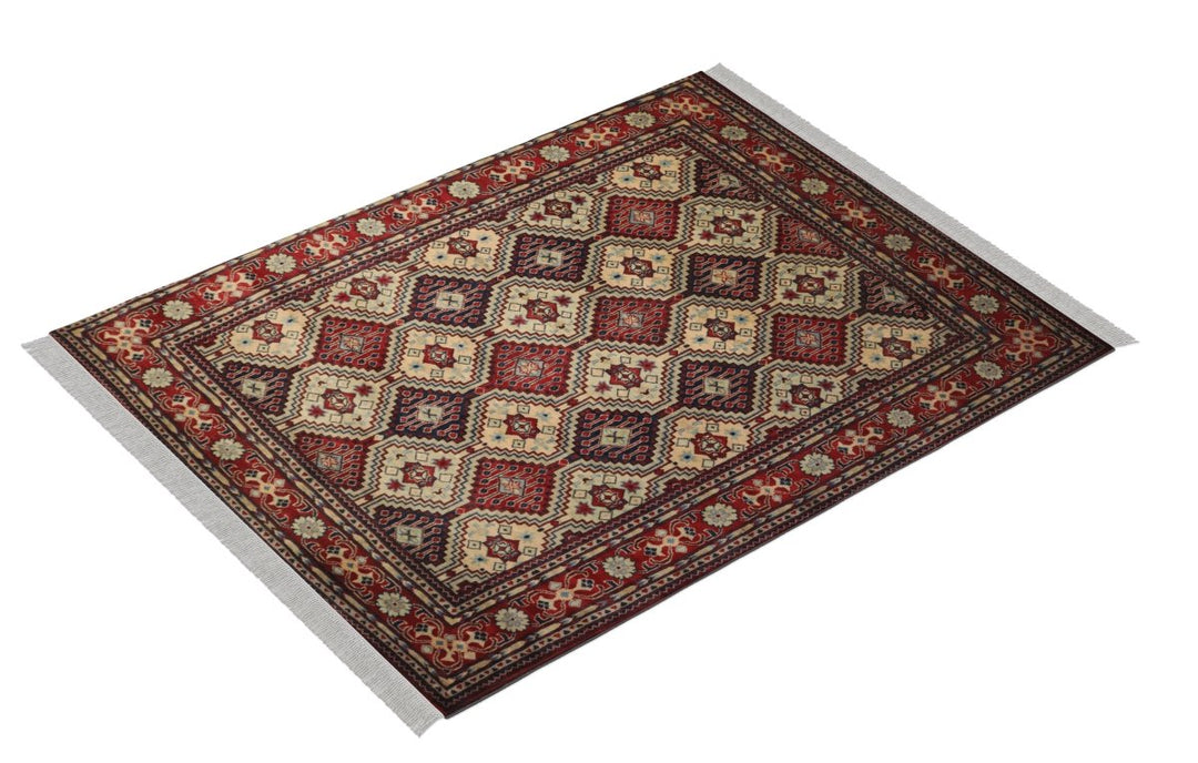 Afghani - 6.10 x 5.3 - Mazaar Sharif Handmade Carpet - Imam Carpets - Online Shop