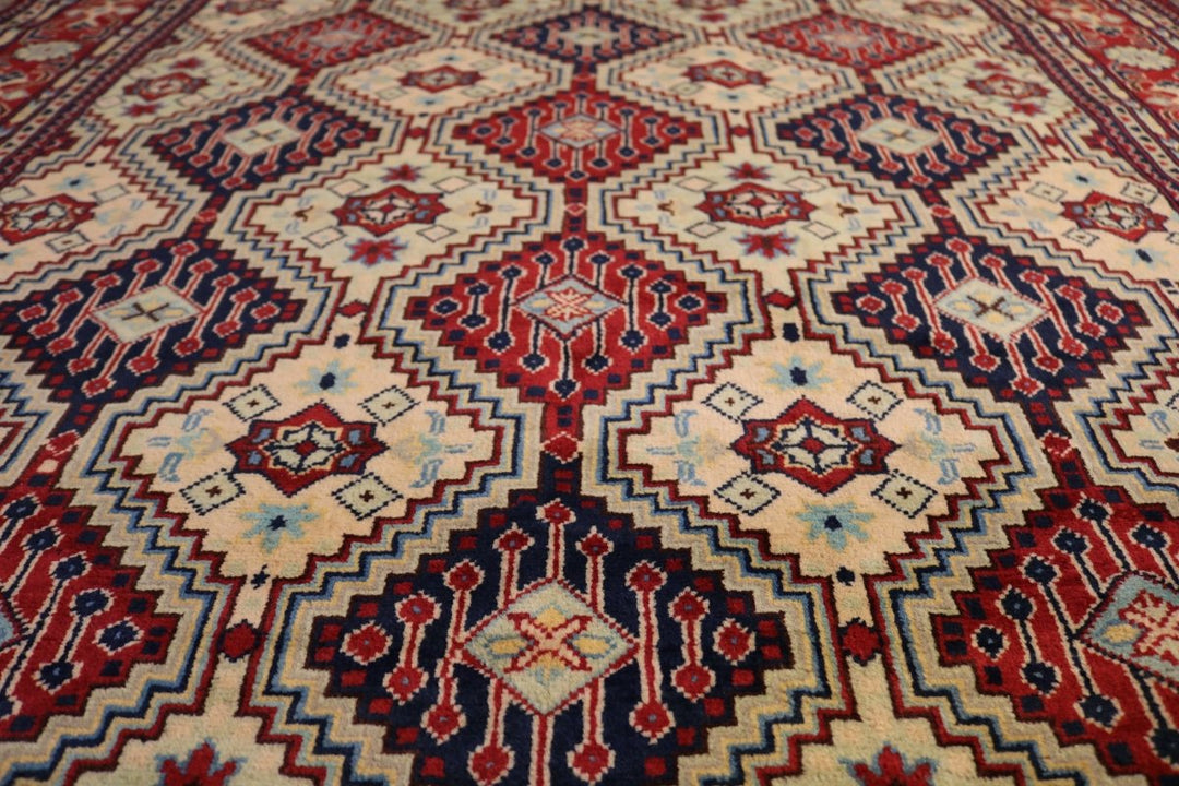 Afghani - 6.10 x 5.3 - Mazaar Sharif Handmade Carpet - Imam Carpets - Online Shop