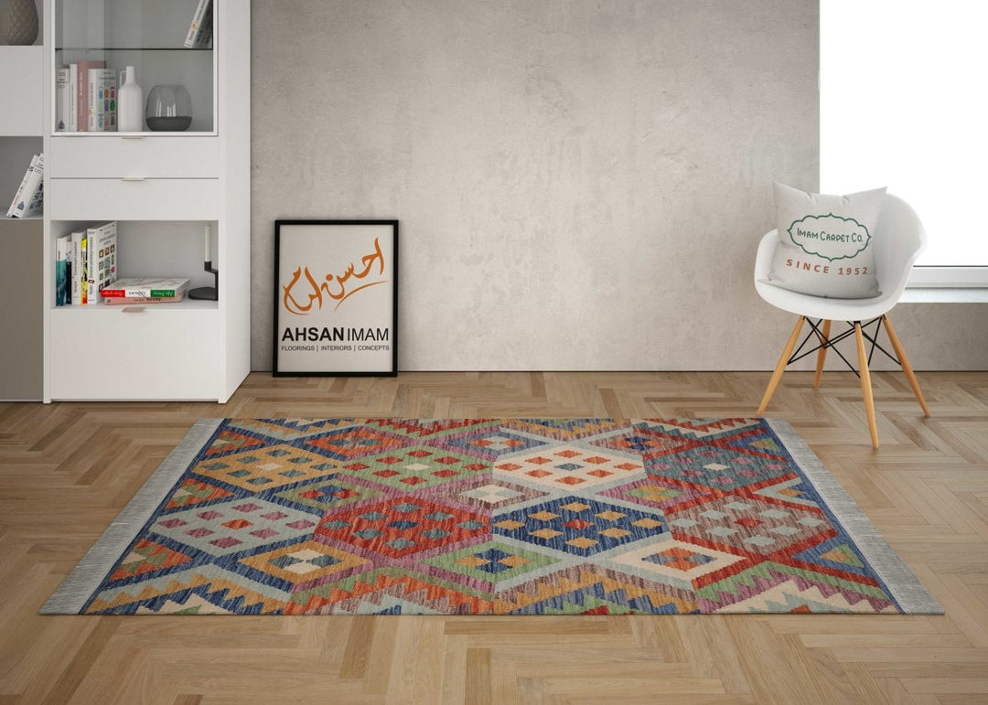 Afghani Chobi - 3 x 5 - Handmade Kilim - Imam Carpets - Online Shop