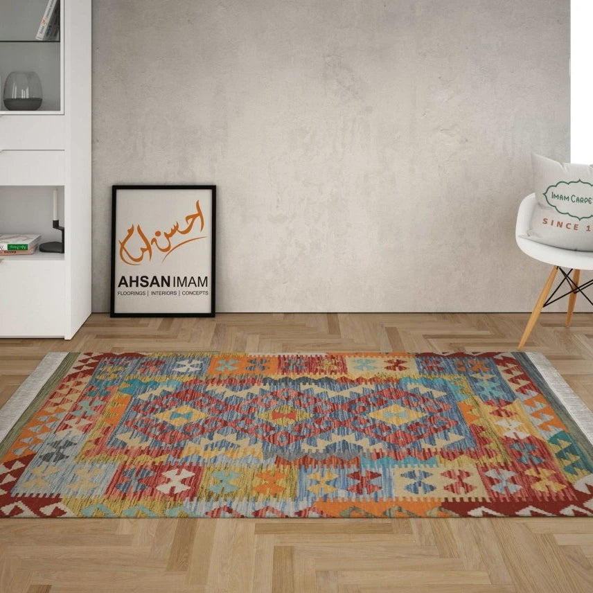 Afghani Chobi - 3 x 5 - Handmade Kilim - Imam Carpets - Online Shop