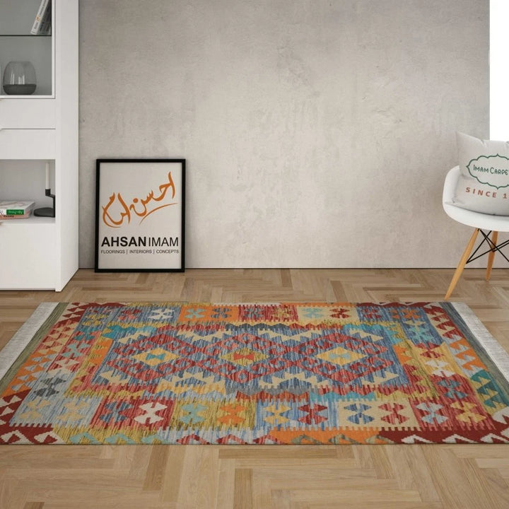 Afghani Chobi - 3 x 5 - Handmade Kilim - Imam Carpets - Online Shop