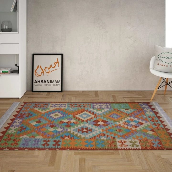 Afghani Chobi - 3 x 5 - Handmade Kilim - Imam Carpets - Online Shop