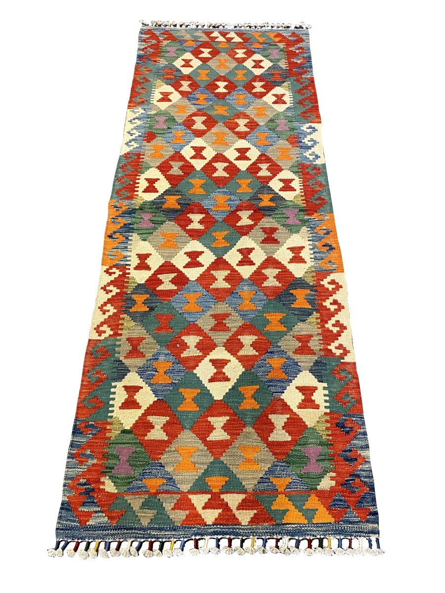 Afghani Chobi - 6.5 x 2.5 (Runner) - Handmade Kilim - Imam Carpets - Online Shop