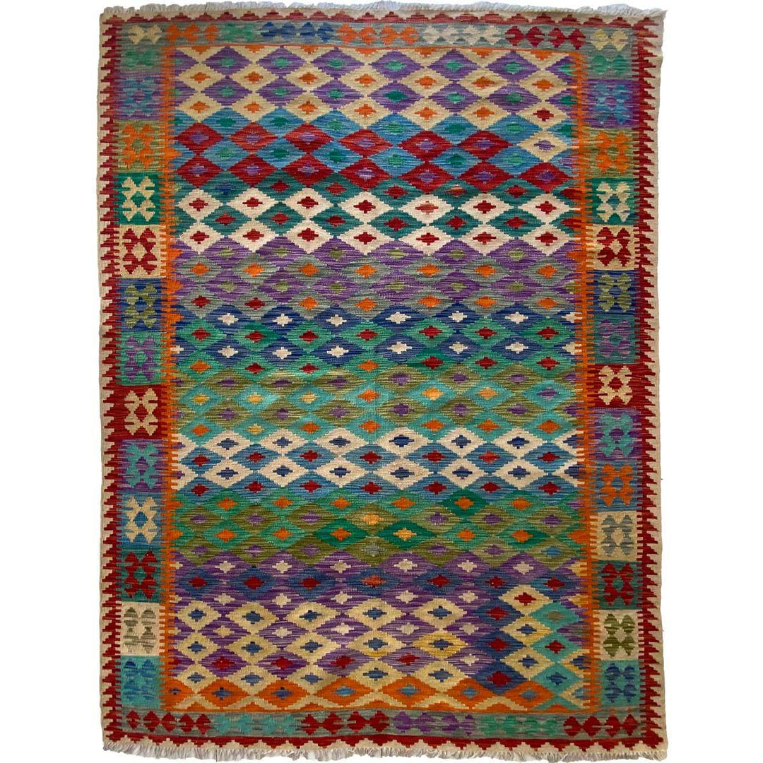 Afghani Chobi Kilim - Size: 8.3 x 5.8 - Imam Carpets - Online Shop