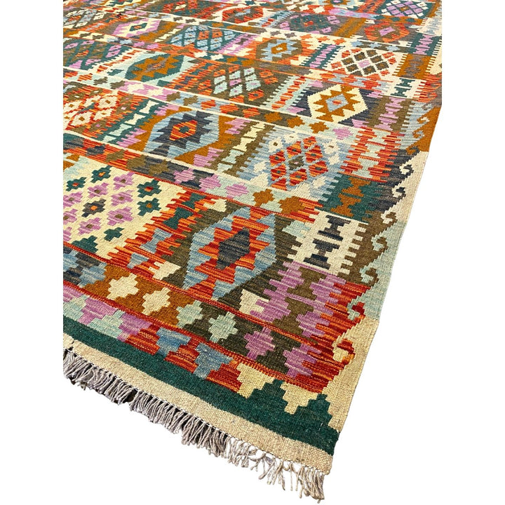 Afghani Chobi Kilim - Size: 9.10 x 6.7 - Imam Carpets - Online Shop