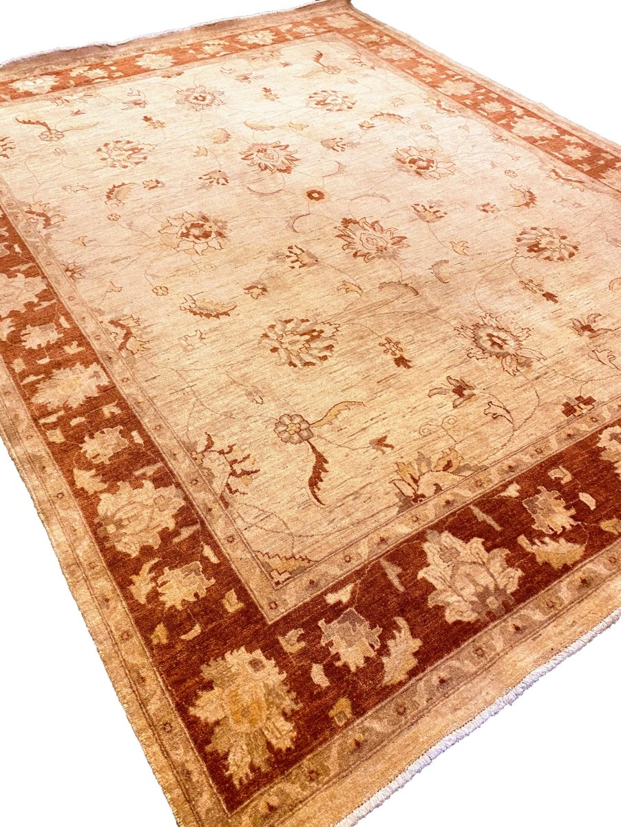 Afghani Chobi Ziegler - Size: 11.4 x 8.10 - Imam Carpets Online Store