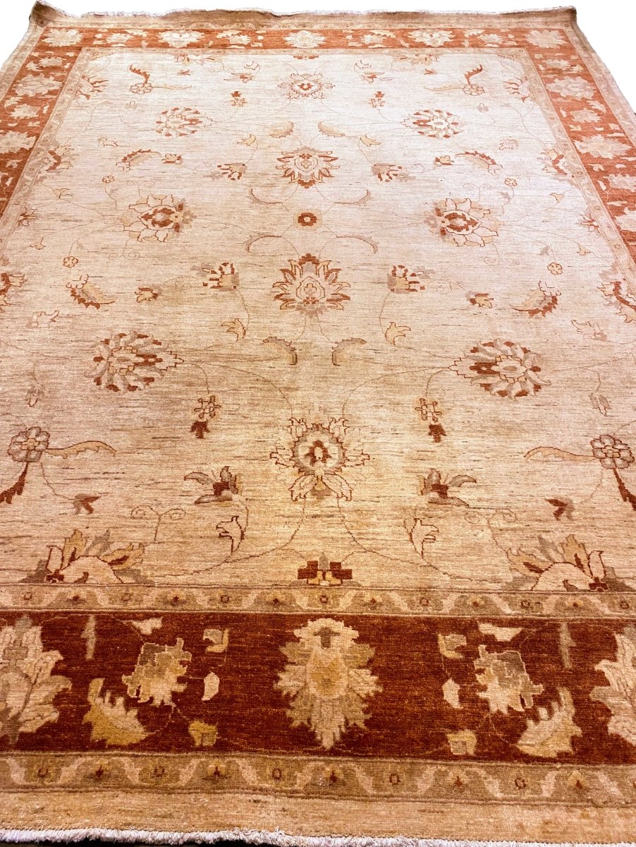 Afghani Chobi Ziegler - Size: 11.4 x 8.10 - Imam Carpets Online Store