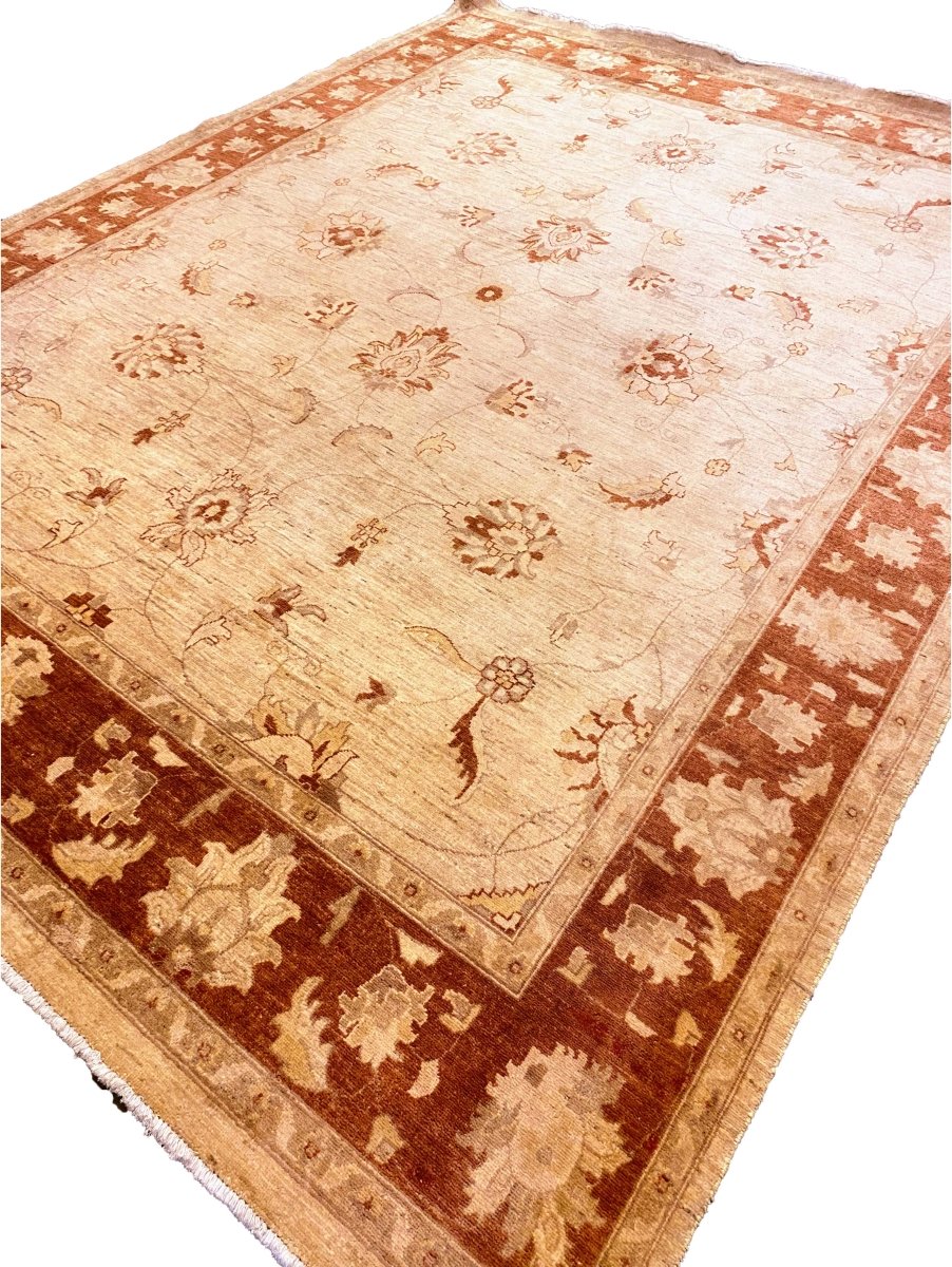 Afghani Chobi Ziegler - Size: 11.4 x 8.10 - Imam Carpets Online Store