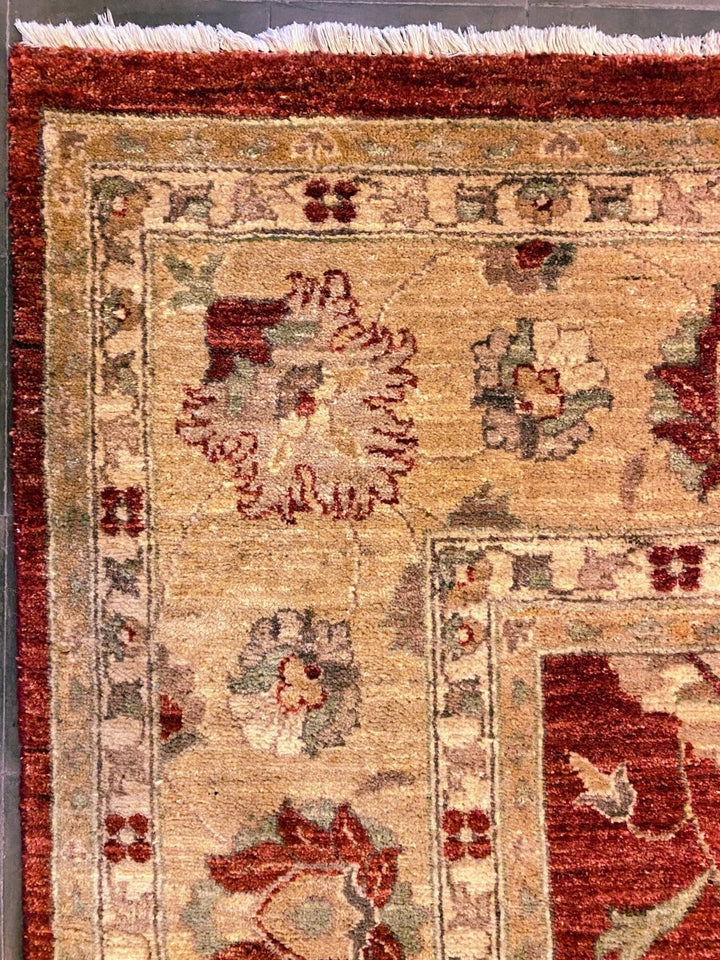 Afghani Chobi Ziegler - Size: 12.1 x 8.10 - Imam Carpets Online Store