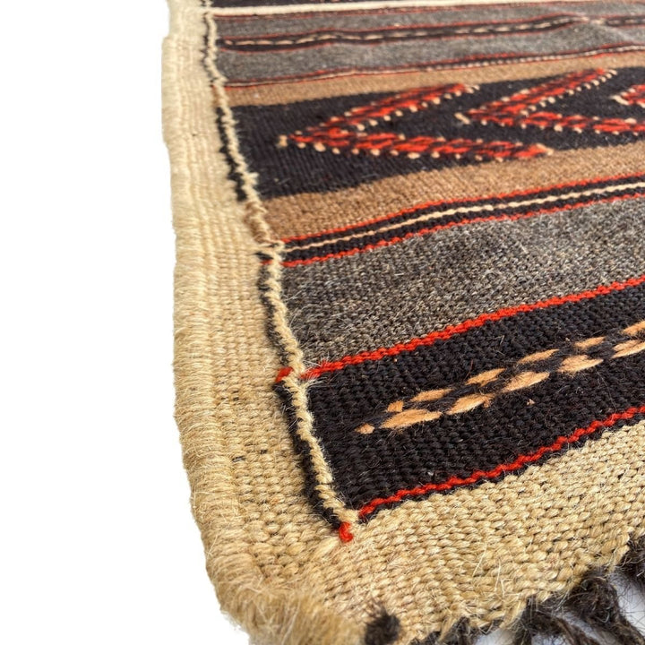 Afghani Goat Wool Kilim - 8 x 5.3 - Imam Carpets - Online Shop