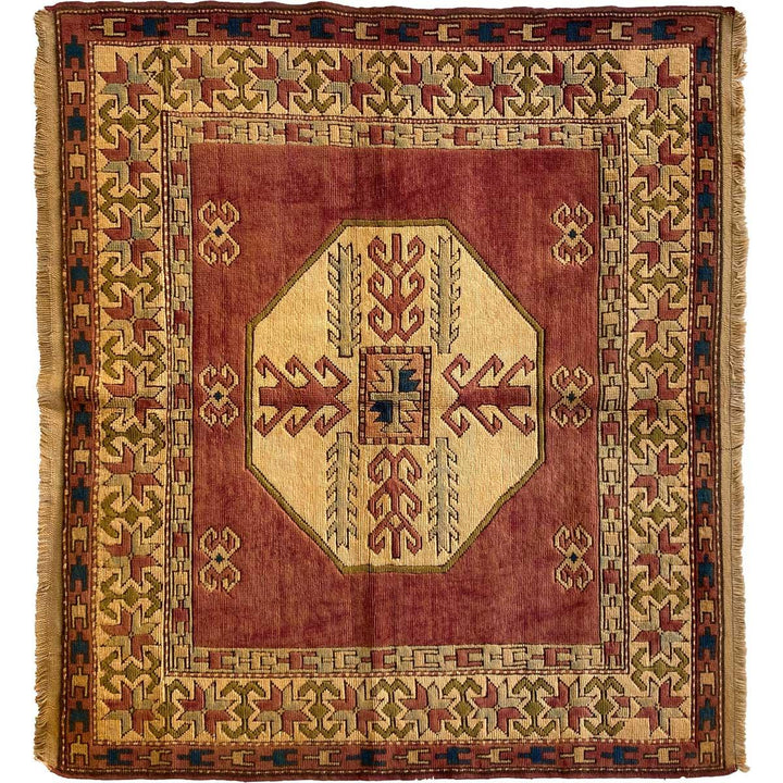 Afghani kargayi Rug - size: 5.6 x 5.3 - Imam Carpet Co. Home