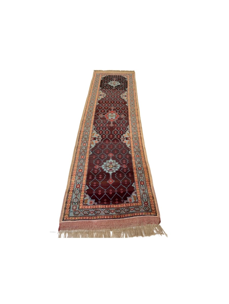 Afghani Kargayi Runner - size: 9.8 x 2.11 - Imam Carpet Co. Home