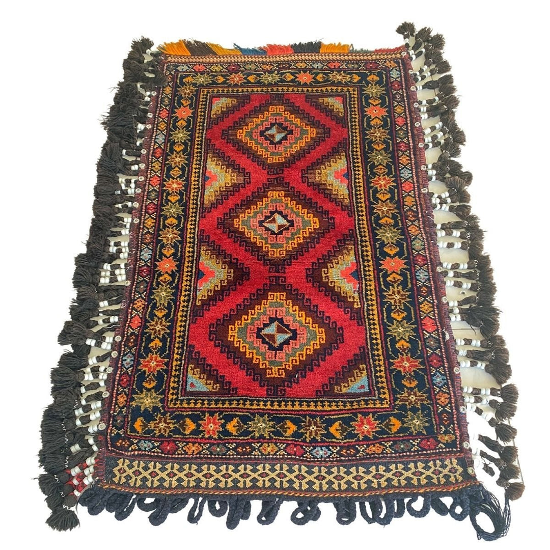 Afghani Pillow Rug - Size: 3.11 x 2.11 - Imam Carpets - Online Shop