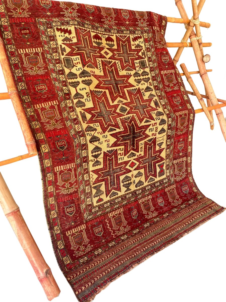 Antique Barjesta Irani Rug - Size: 7.2 x 4.6 - Imam Carpets - Online Shop