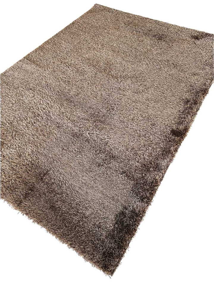 Beige Medium Pile Shaggy - Size: 5.3 x 7.7 - Imam Carpet Co. Home