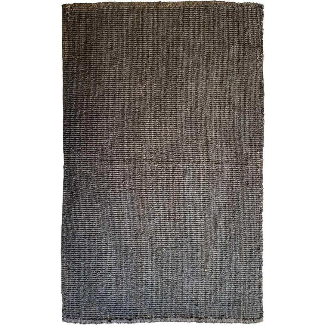 Black Overdyed Jute Rug - Size: 7.6 x 5.2 - Imam Carpets Online Store