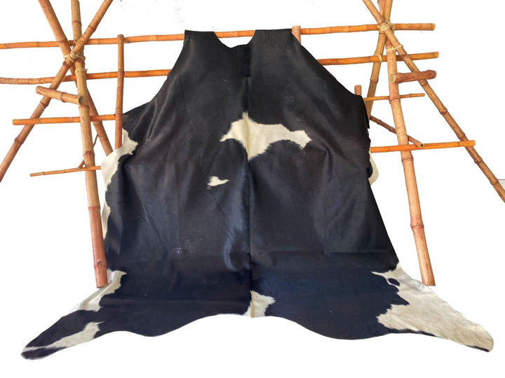 Black & White Authentic Cowhide - Size: 10.2 x 7.9 - Imam Carpets - Online Shop