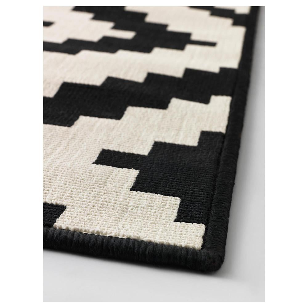 Black/White Diamond Geometric Rug - Size: 9.10 x 6.7 - Imam Carpet Co. Home