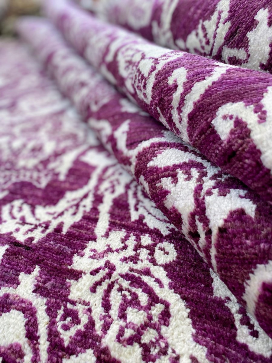 Blue Floral Rug - Size: 10.3 x 8.1 - Imam Carpets Online Store