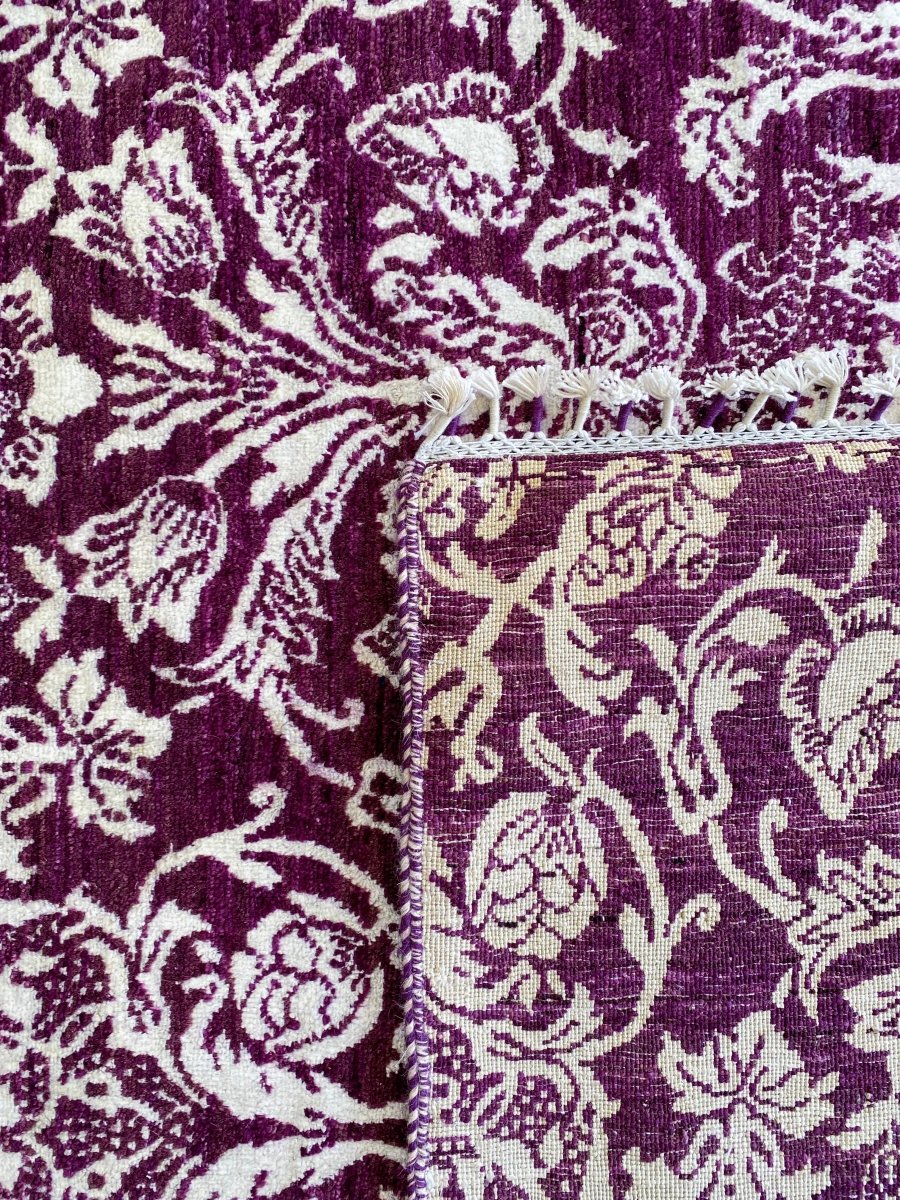 Blue Floral Rug - Size: 10.3 x 8.1 - Imam Carpets Online Store