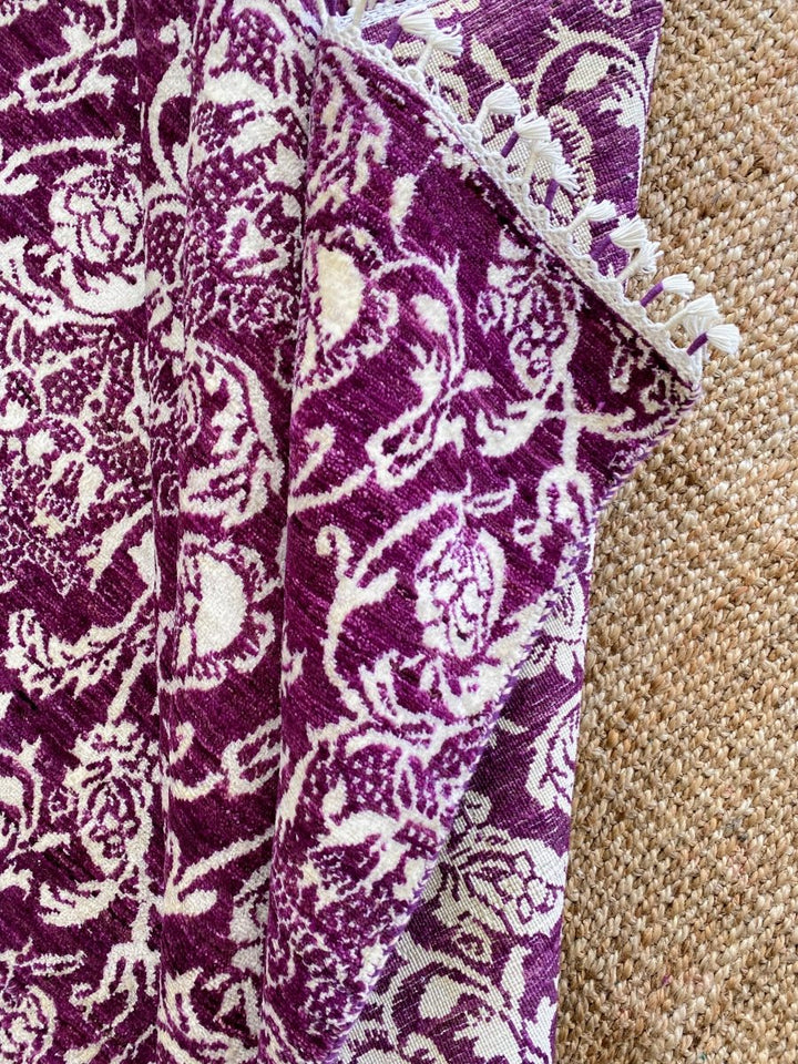 Blue Floral Rug - Size: 10.3 x 8.1 - Imam Carpets Online Store