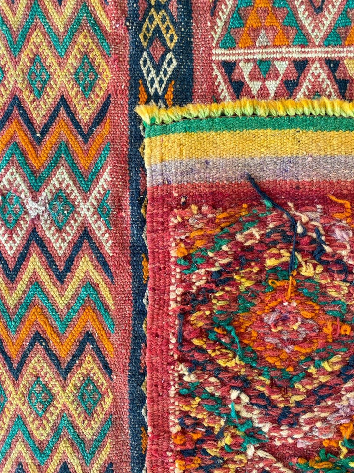 Bohemian Sumak Kilim - Size: 5.9 x 3.6 - Imam Carpets - Online Shop