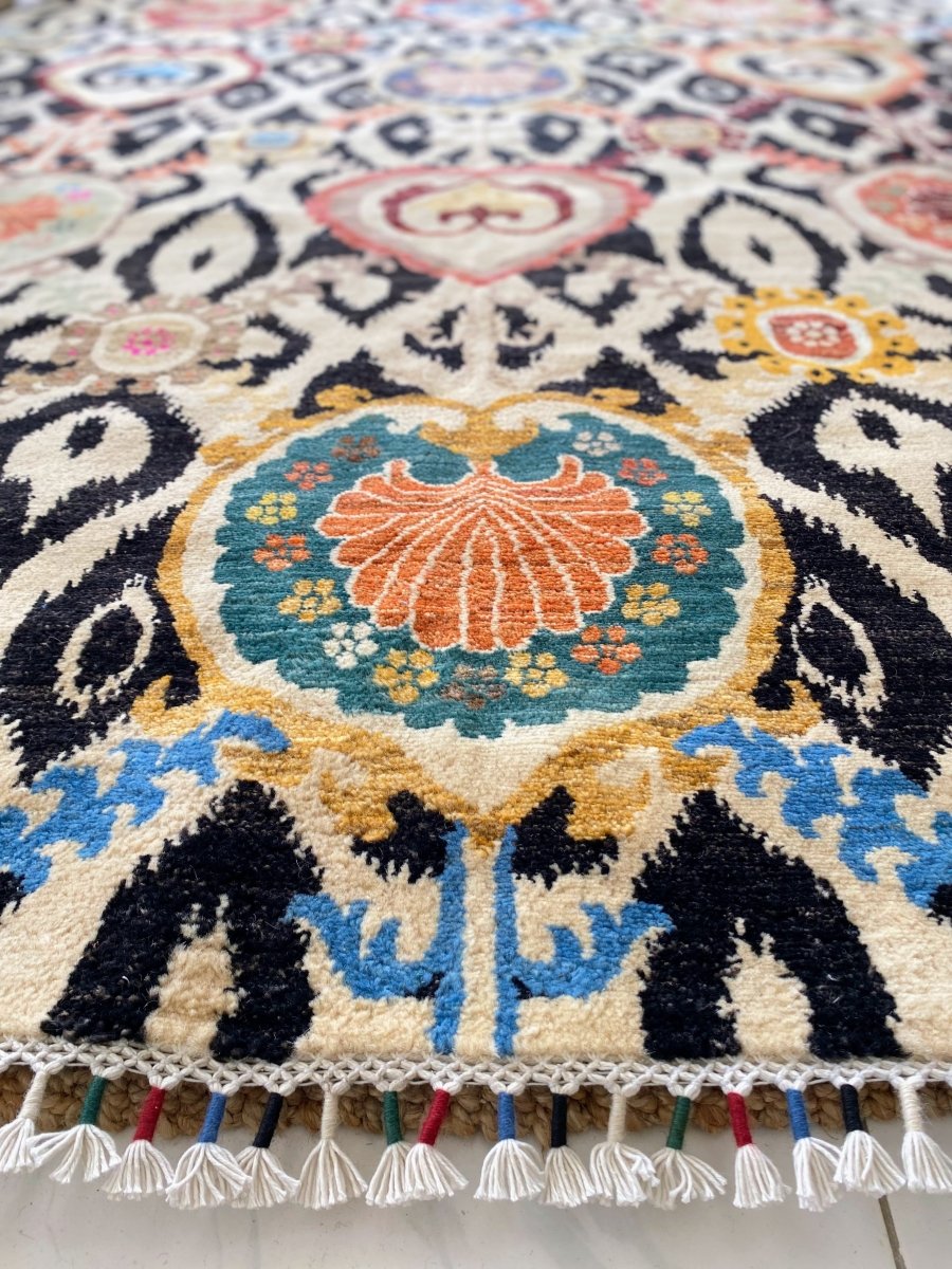 Bohome Suzani Rug - Size: 10 x 8.2 - Imam Carpets Online Store