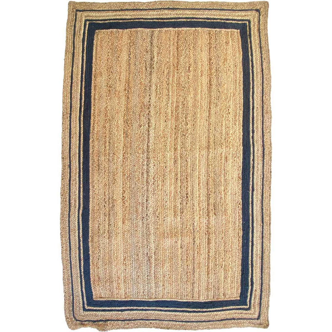 Border Jute Rug - Size: 7.11 x 5 - Imam Carpets Online Store