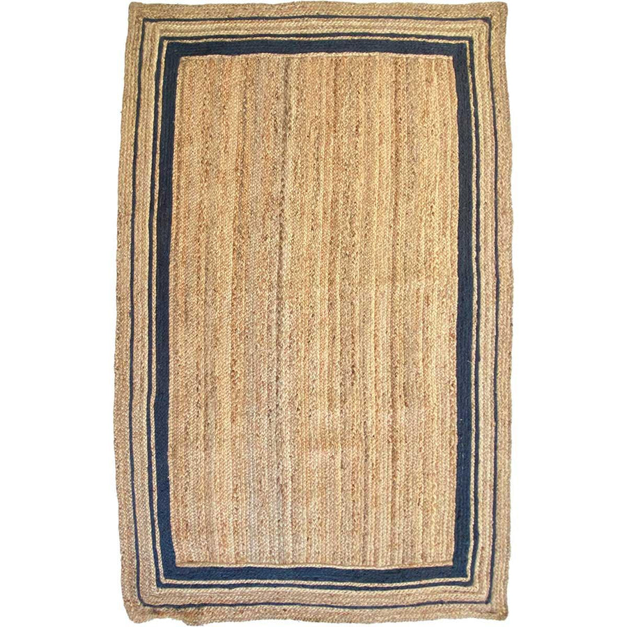 Border Jute Rug - Size: 7.11 x 5 - Imam Carpets Online Store