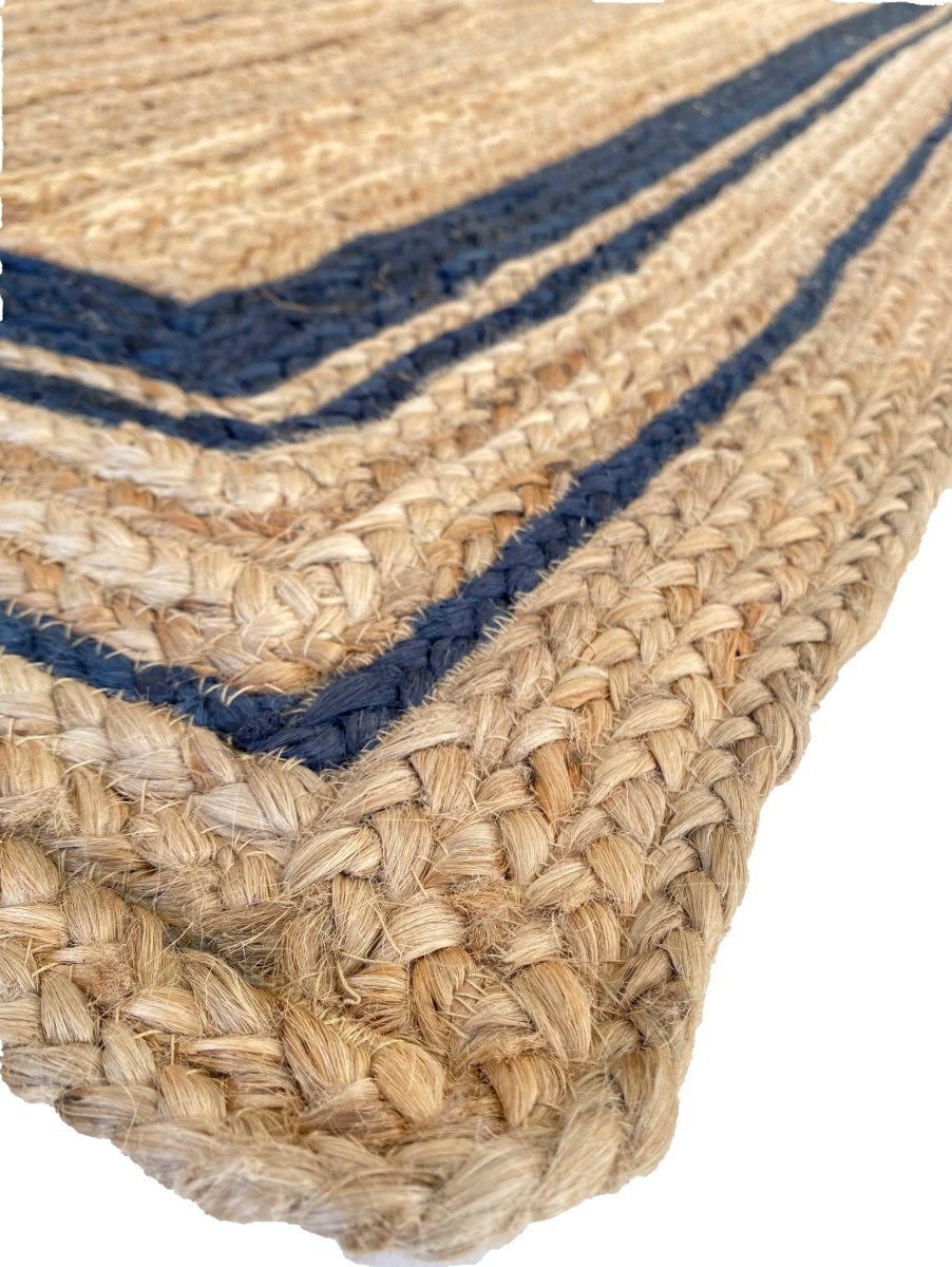 Border Jute Rug - Size: 7.11 x 5 - Imam Carpets Online Store