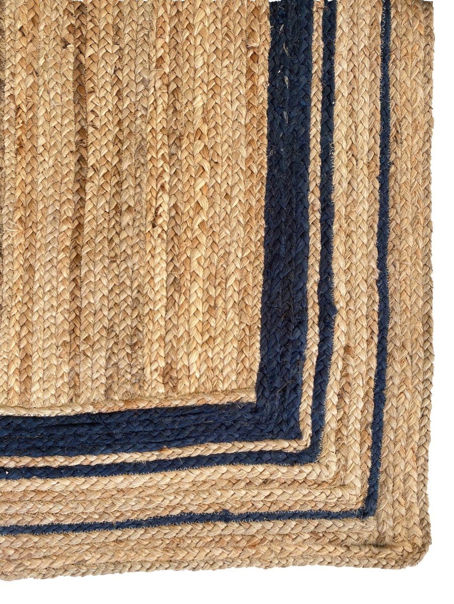 Border Jute Rug - Size: 7.11 x 5 - Imam Carpets Online Store