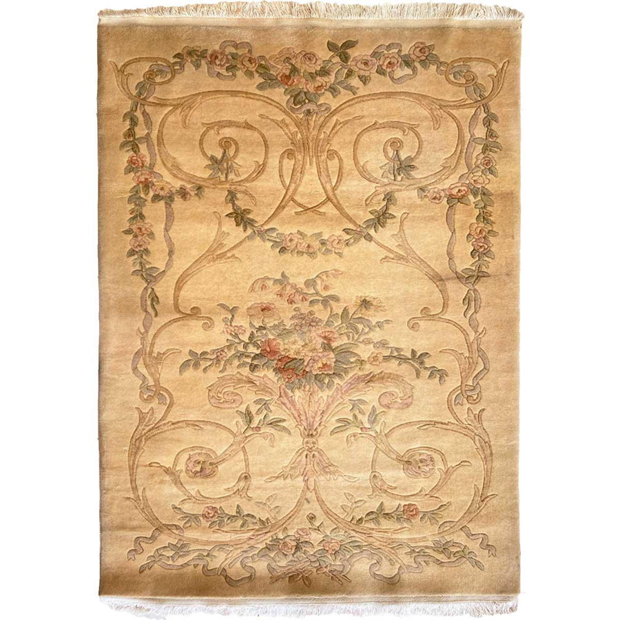 Chinese Floral Rug - Size: 5.10 x 4 - Imam Carpets Online Store