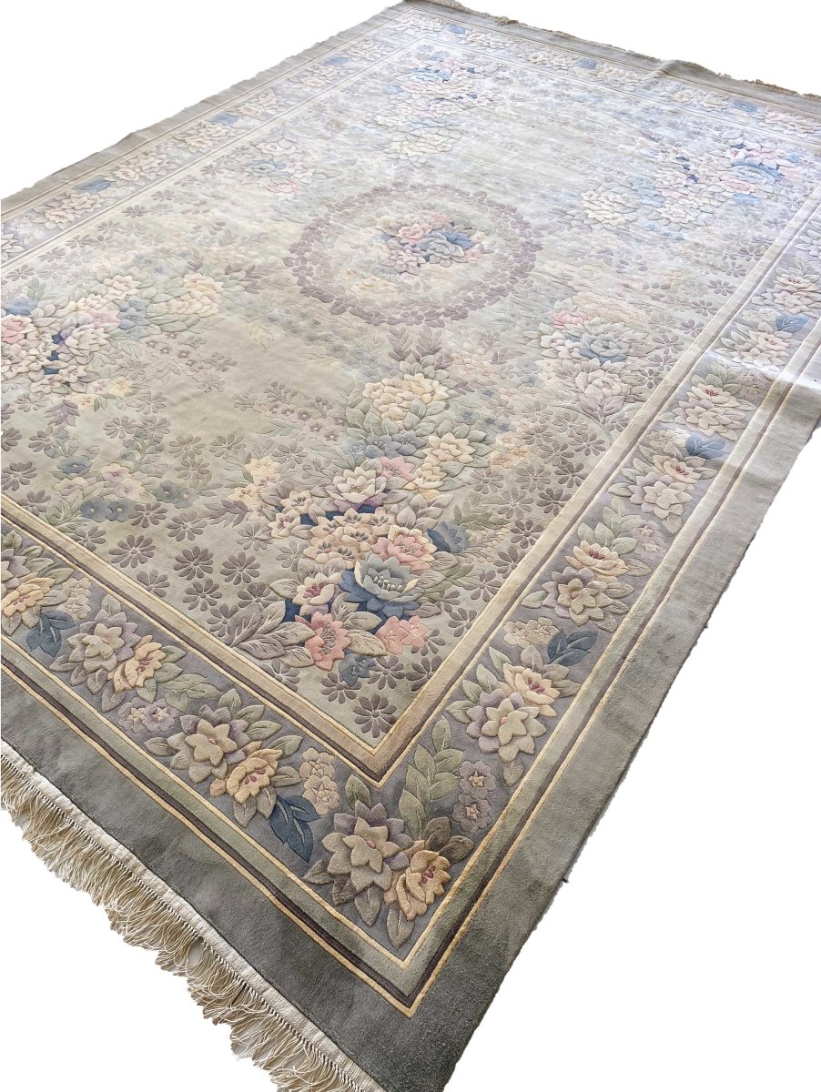 Chinese Silk Rug - Size: 9.10 x 7 - Imam Carpets Online Store