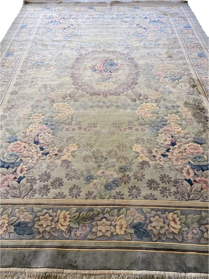 Chinese Silk Rug - Size: 9.10 x 7 - Imam Carpets Online Store