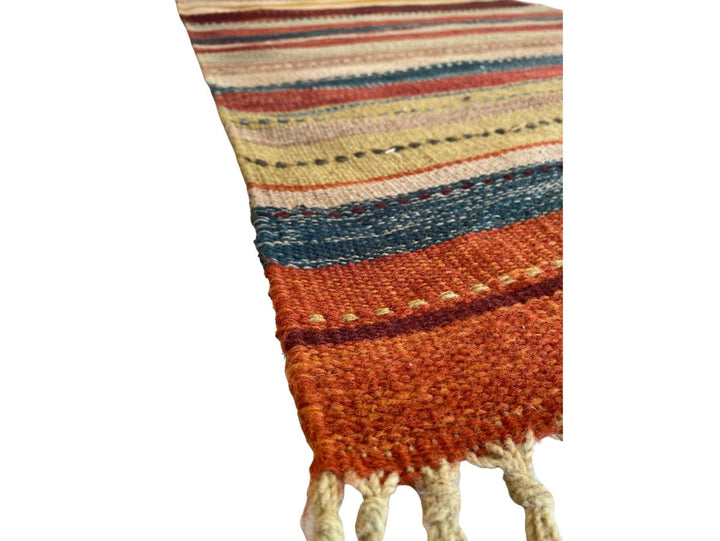 Colorful Stripe Runner - Size: 2.6 x 8.11 - Imam Carpet Co. Home
