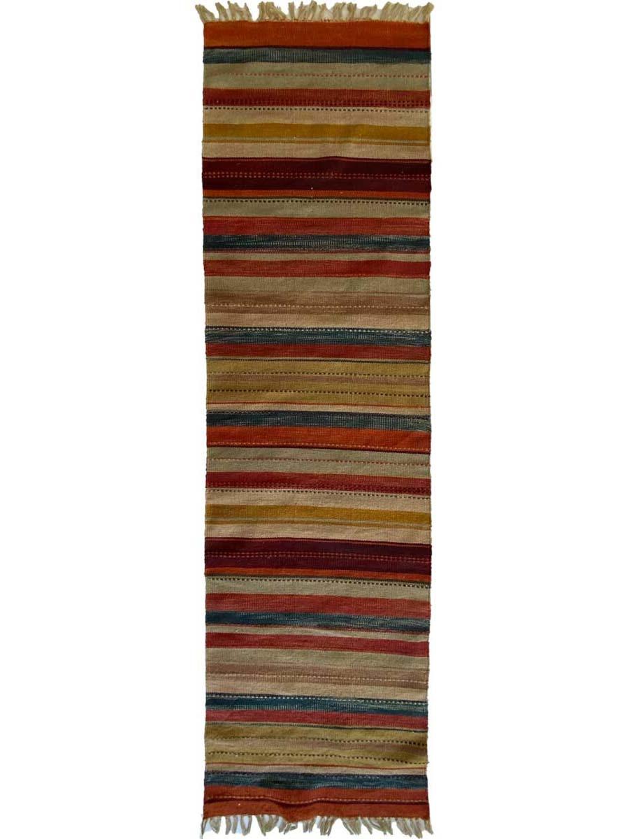 Colorful Stripe Runner - Size: 2.6 x 8.11 - Imam Carpet Co