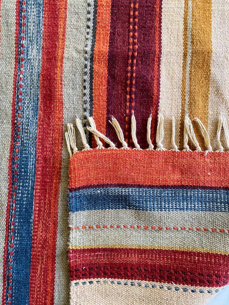 Colorful Stripes Rug - size: 8.2 x 5 - Imam Carpet Co. Home