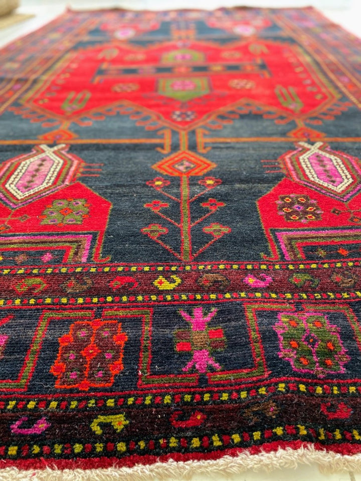Colorful Tribal Rug - Size: 9.9 x 5.1 - Imam Carpets Online Store