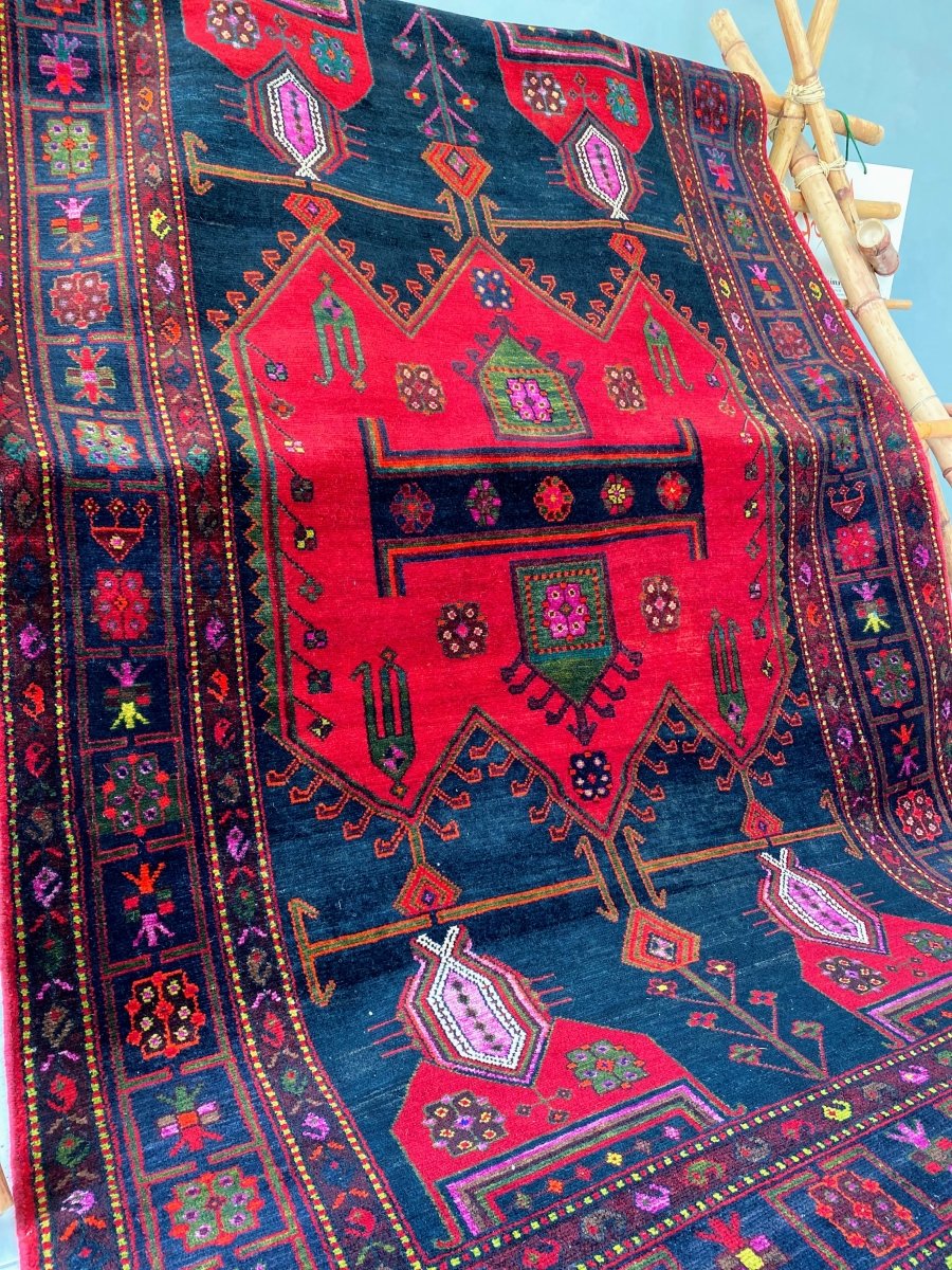 Colorful Tribal Rug - Size: 9.9 x 5.1 - Imam Carpets Online Store