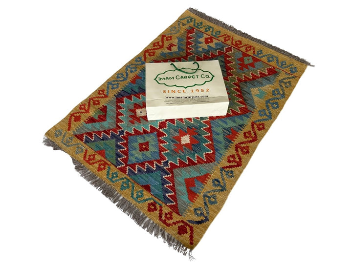 Colourful Afghani Chobi Kilim - Size: 4 x 2.10 - Imam Carpet Co. Home