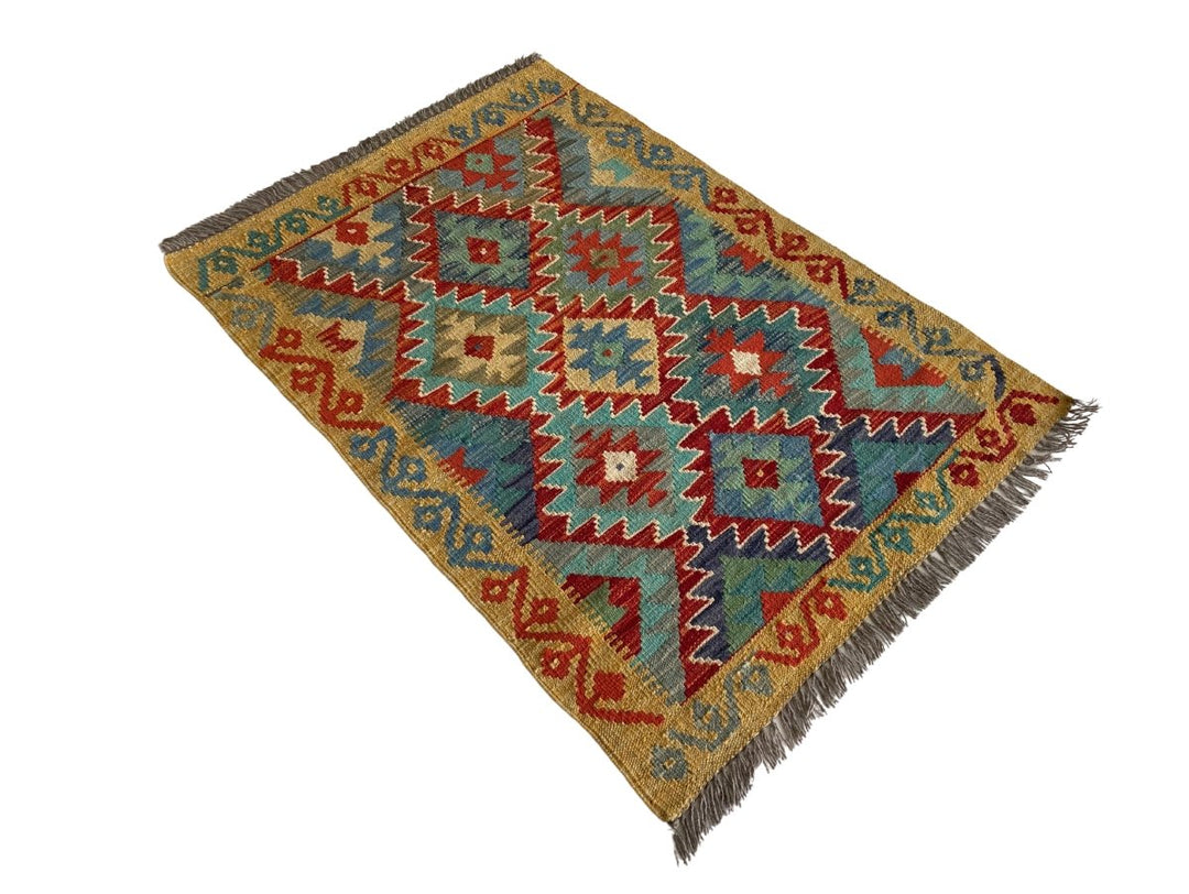 Colourful Afghani Chobi Kilim - Size: 4 x 2.10 - Imam Carpet Co. Home