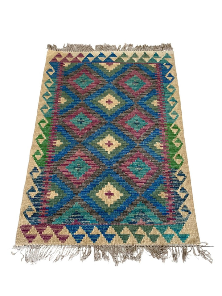 Colourful Afghani Chobi Kilim - Size: 4 x 2.10 - Imam Carpet Co. Home