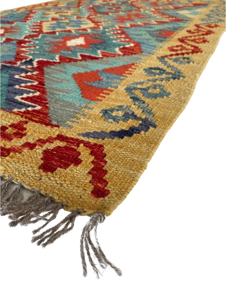 Colourful Afghani Chobi Kilim - Size: 4 x 2.10 - Imam Carpet Co. Home