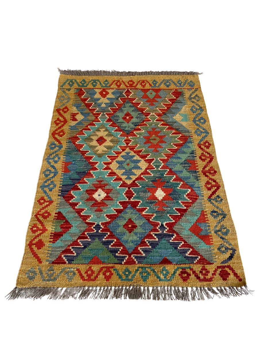 Colourful Afghani Chobi Kilim - Size: 4 x 2.10 - Imam Carpet Co. Home