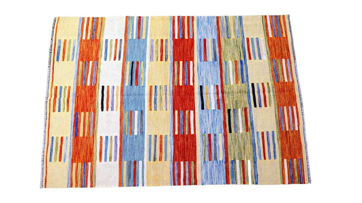 Colourful Bohemian Kilim - Size: 5.9 x 3.11 - Imam Carpets - Online Shop