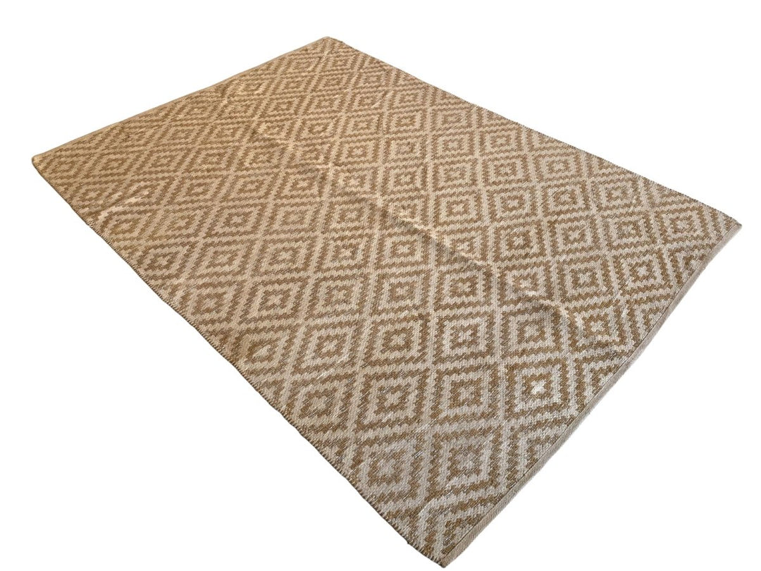 Diamond Flatweave Rug - Size: 7.2 x 5.3 - Imam Carpet Co. Home