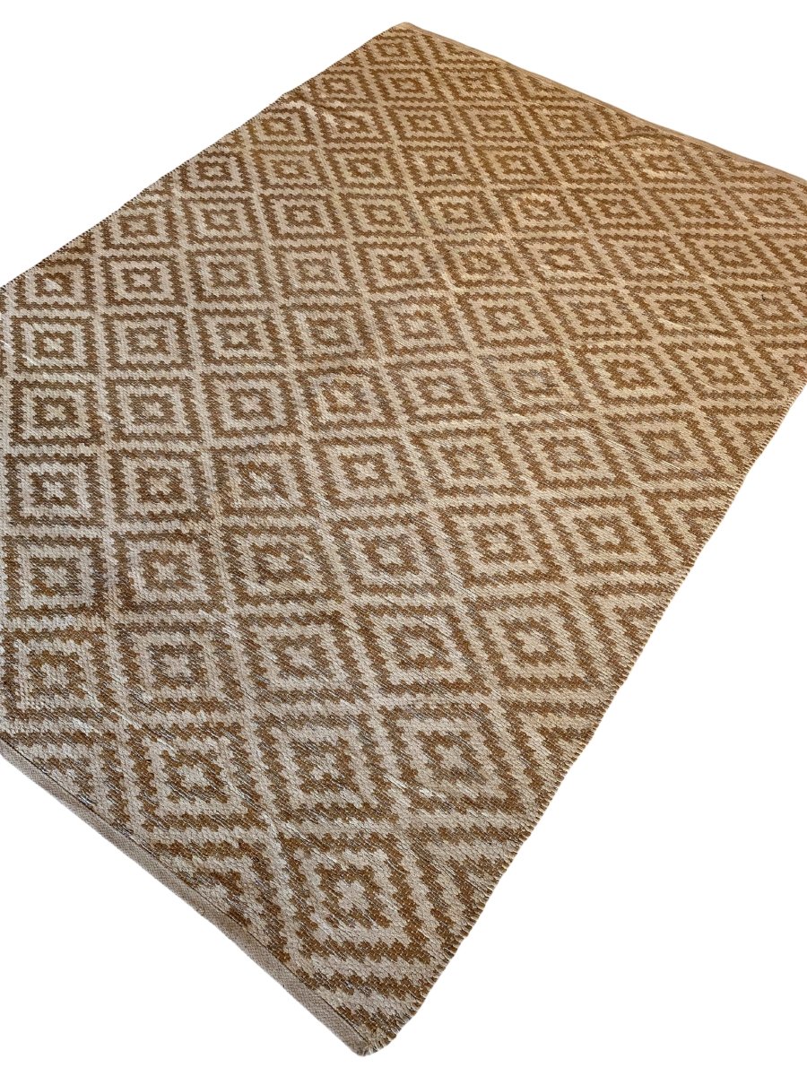 Diamond Flatweave Rug - Size: 7.2 x 5.3 - Imam Carpet Co. Home