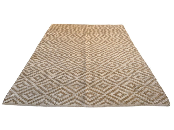 Diamond Flatweave Rug - Size: 7.2 x 5.3 - Imam Carpet Co. Home