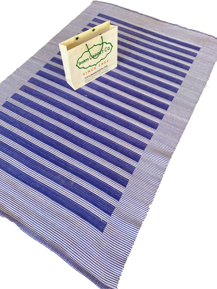 Dual Blue Rug - Size: 6.11 x 4.5 - Imam Carpets Online Store